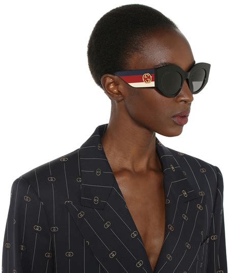 gucci spacs|Gucci oversized cat eye sunglasses.